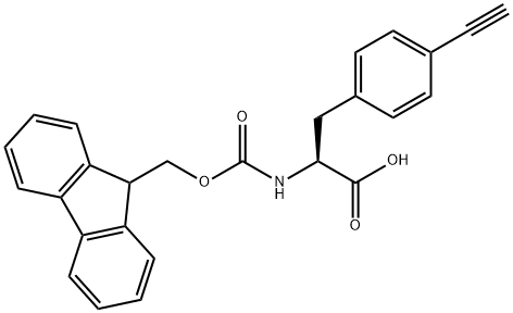 N-Fmoc-4-ethynyl-L-phenylalanine 结构式