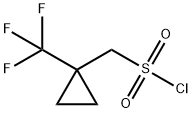 (1-(三氟甲基)环丙基)甲磺酰氯 结构式