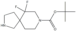 6,6-二氟-2,8-二氮杂螺[4.5]癸烷-8-羧酸叔丁酯 结构式