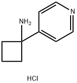 1-(pyridin-4-yl)cyclobutan-1-amine dihydrochloride 结构式