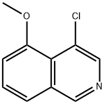 4-氯-5-甲氧基异喹啉 结构式