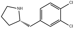 (S)-2-(3,4-dichlorobenzyl)pyrrolidine 结构式