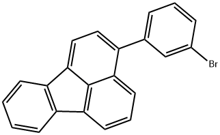 3-(3-溴苯基)荧蒽 结构式