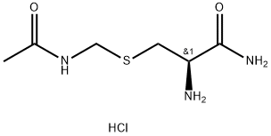 (R)-3-((乙酰氨基甲基)硫代)-2-氨基丙酰胺盐酸盐 结构式