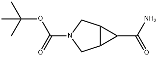 tert-butyl 6-carbamoyl-3-azabicyclo[3.1.0]hexane-3-carboxylate 结构式