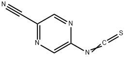 5-isothiocyanatopyrazine-2-carbonitrile 结构式