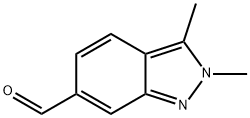 2,3-DIMETHYL-2H-INDAZOLE-6-CARBALDEHYDE 结构式