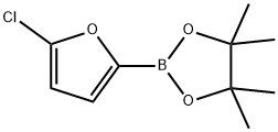 2-(5-氯呋喃-2-基)-4,4,5,5-四甲基-1,3,2-二氧硼杂环戊烷 结构式