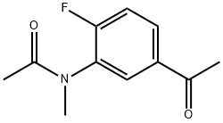 N-(5-乙酰基-2-氟苯基)-N-甲基乙酰胺 结构式