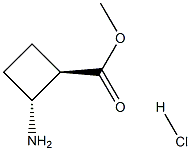 (1R,2R)-2-氨基环丁烷-1-甲酸甲酯盐酸盐 结构式