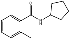 N-cyclopentyl-2-methylbenzamide 结构式