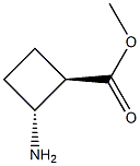(1R,2R)-2-氨基环丁烷-1-羧酸甲酯 结构式