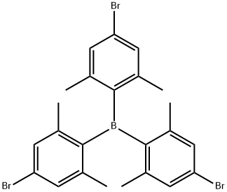 Borane, tris(4-bromo-2,6-dimethylphenyl)- 结构式