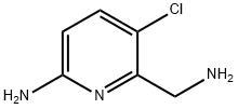 6-(aminomethyl)-5-chloropyridin-2-amine 结构式