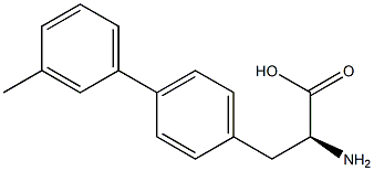 4-(3-Methylphenyl)-L-phenylalanine 结构式