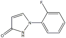 1-(2-fluorophenyl)-2,3-dihydro-1H-pyrazol-3-one 结构式