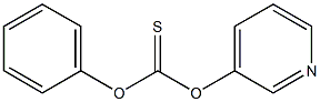 O-phenyl O-3-pyridinyl thiocarbonate 结构式
