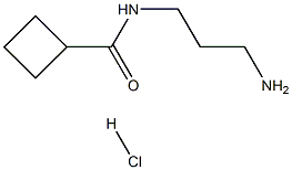 N-(3-氨基丙基)环丁烷甲酰胺盐酸盐 结构式