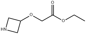 2-(氮杂环丁烷-3-甲氧基)乙酸乙酯 结构式