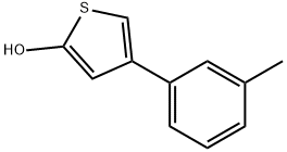 2-Hydroxy-4-(3-tolyl)thiophene 结构式