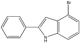 4-溴-2-苯基-1H-吲哚 结构式