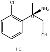 (2R)-2-AMINO-2-(2-CHLOROPHENYL)PROPAN-1-OL HYDROCHLORIDE 结构式