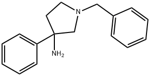 1-benzyl-3-phenylpyrrolidin-3-amine 结构式