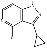 4-chloro-3-cyclopropyl-1H-pyrazolo[4,3-c]pyridine 结构式