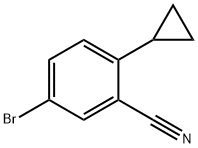 5-bromo-2-cyclopropylbenzonitrile 结构式