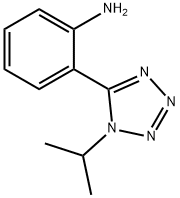 2-[1-(丙烷-2-基)-1H-1,2,3,4-四唑-5-基]苯胺 结构式