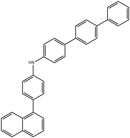 [1,1'4',1''-Terphenyl]-4-amine, N-[4-(1-naphthalenyl)phenyl]- 结构式