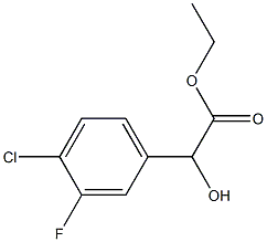 乙基 2-(4-氯-3-氟苯基)-2-羟基醋酸盐 结构式