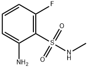 2-氨基-6-氟-N-甲基苯-1-磺酰胺 结构式