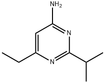 6-ethyl-2-(propan-2-yl)pyrimidin-4-amine 结构式