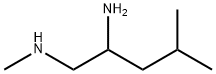 (2-氨基-4-甲代戊基)(甲基)胺 结构式