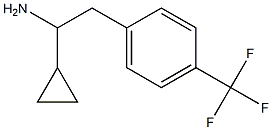 1-CYCLOPROPYL-2-[4-(TRIFLUOROMETHYL)PHENYL]ETHAN-1-AMINE 结构式