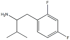 1-(2,4-DIFLUOROPHENYL)-3-METHYLBUTAN-2-AMINE 结构式