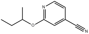 2-(butan-2-yloxy)pyridine-4-carbonitrile 结构式