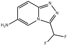 3-(二氟甲基)-[1,2,4]三唑并[4,3-A]吡啶-6-胺 结构式