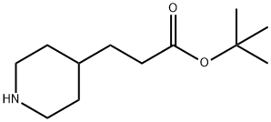 叔-丁基 3-(哌啶-4-基)丙酯 结构式