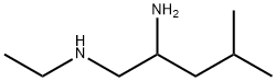 (2-氨基-4-甲代戊基)(乙基)胺 结构式