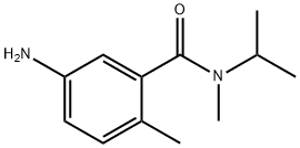 5-氨基-N,2-二甲基-N-(丙烷-2-基)苯甲酰胺 结构式