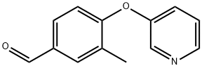 3-甲基-4-(吡啶-3-氧基)苯(甲)醛 结构式