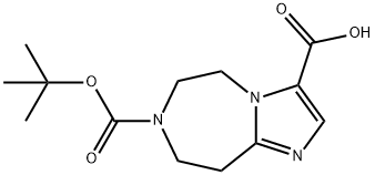 5,6,8,9-Tetrahydro-Imidazo[1,2-A][1,4]Diazepine-3,7-Dicarboxylic Acid 7-Tert-Butyl Ester 结构式