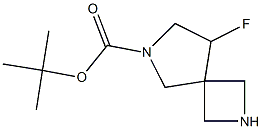 tert-butyl 8-fluoro-2,6-diazaspiro[3.4]octane-6-carboxylate 结构式