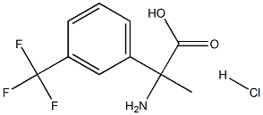 2-氨基-2-(3-(三氟甲基)苯基)丙酸盐酸盐 结构式