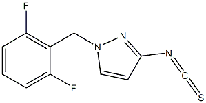 1-[(2,6-difluorophenyl)methyl]-3-isothiocyanato-1H-pyrazole 结构式