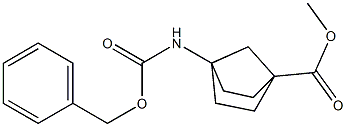 methyl 4-(((benzyloxy)carbonyl)amino)bicyclo[2.2.1]heptane-1-carboxylate 结构式