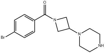 1-[1-(4-bromobenzoyl)azetidin-3-yl]piperazine 结构式