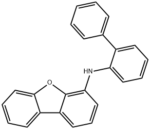 N-[1,1′-联苯]-2-基-4-二苯并呋喃胺 结构式